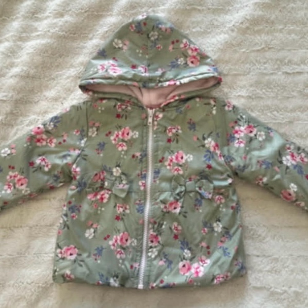 Floral Kids Jacket with Hood